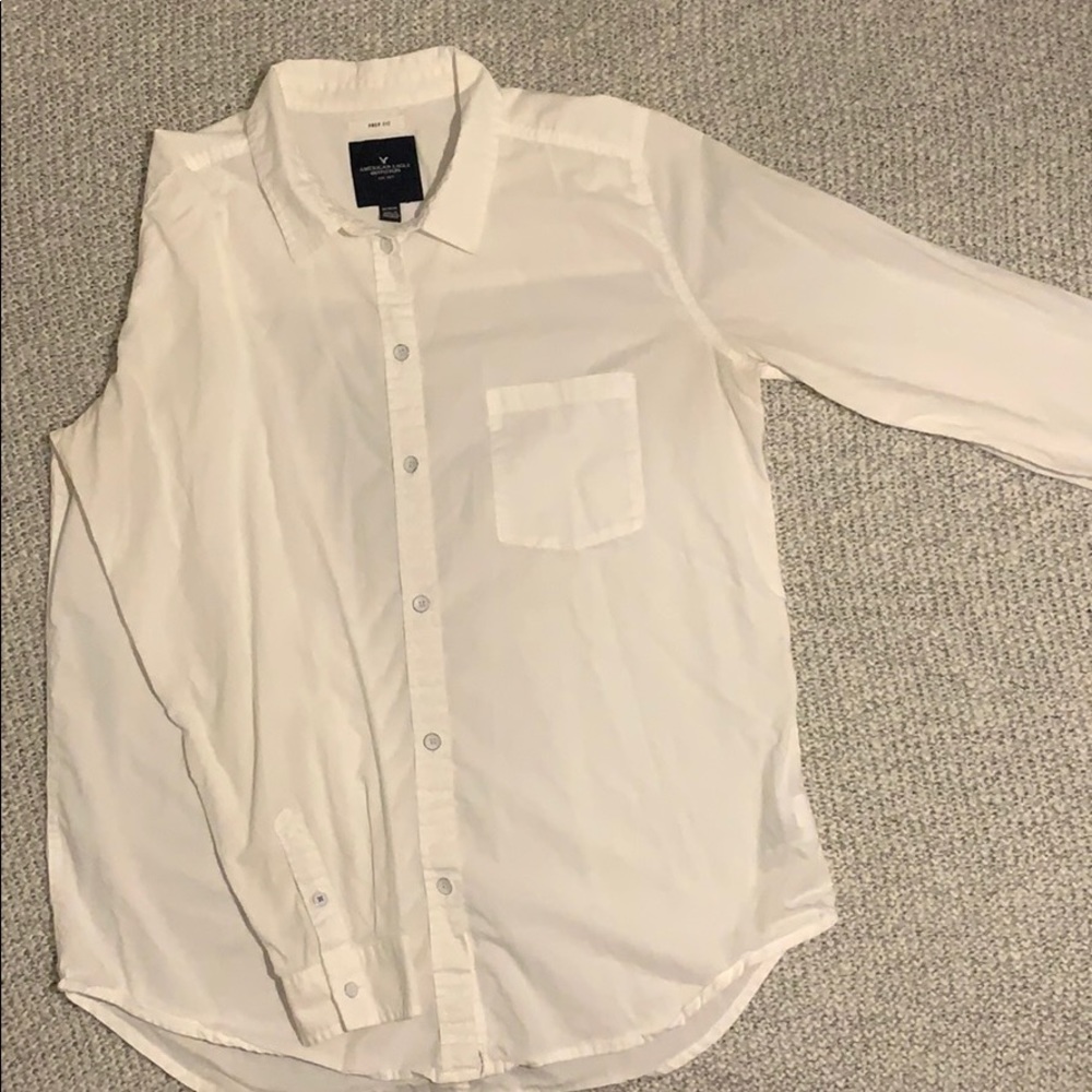 White Button Down Collard Shirt